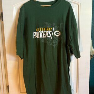Green Bay Packers 2XLT T-Shirt by Majestic – Like New